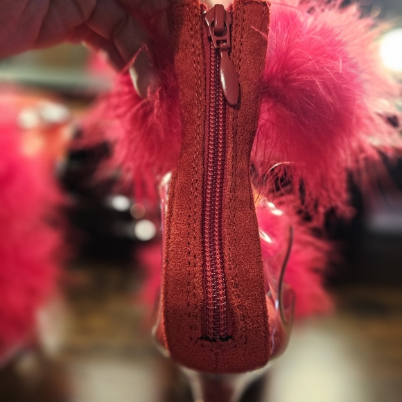 Never Worn Feathered Pleaser boots - Picture 4 of 11
